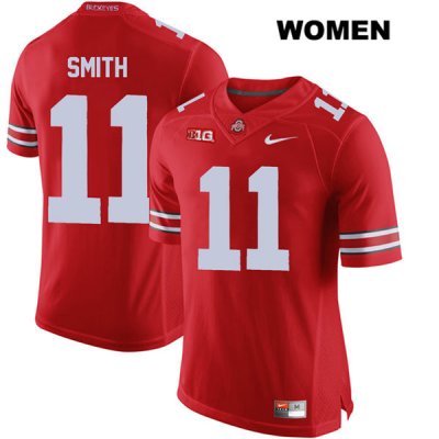 Women's NCAA Ohio State Buckeyes Tyreke Smith #11 College Stitched Authentic Nike Red Football Jersey NW20G57FL